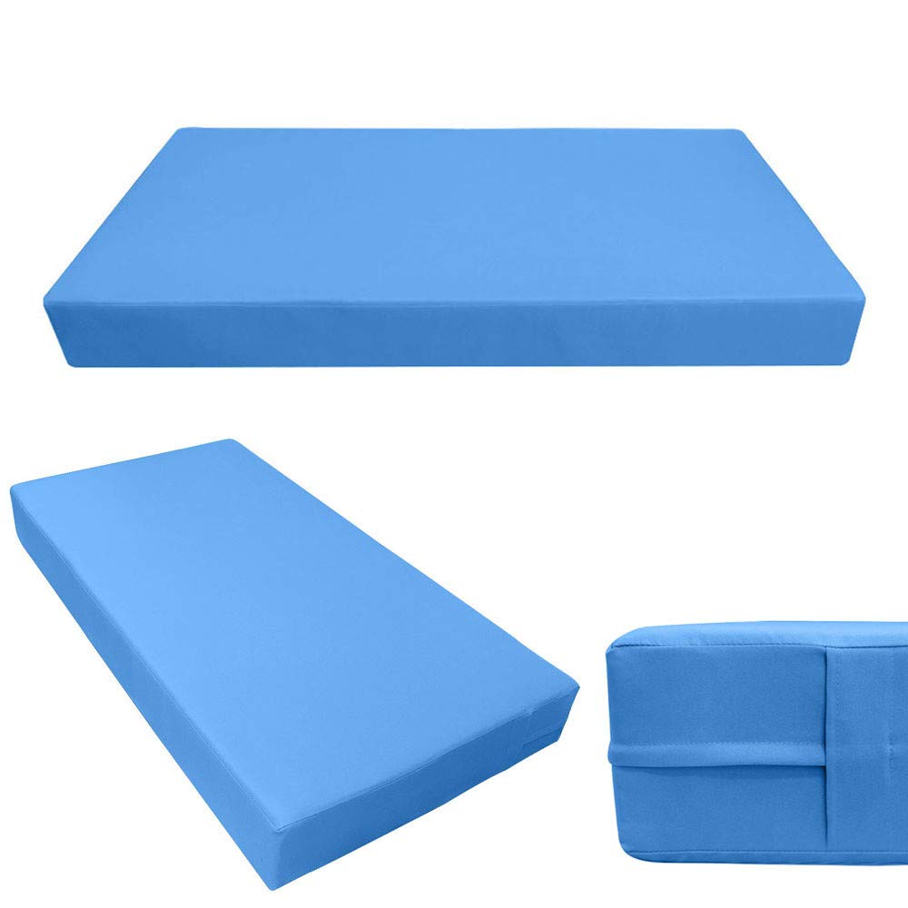 Prolinemax Outdoor Style 4 Full Knife Edge Daybed Mattress Cover - Waterproof Fitted Sheet & Bolster Pillow Set for Patio, Poolside, and Sunroom AD102