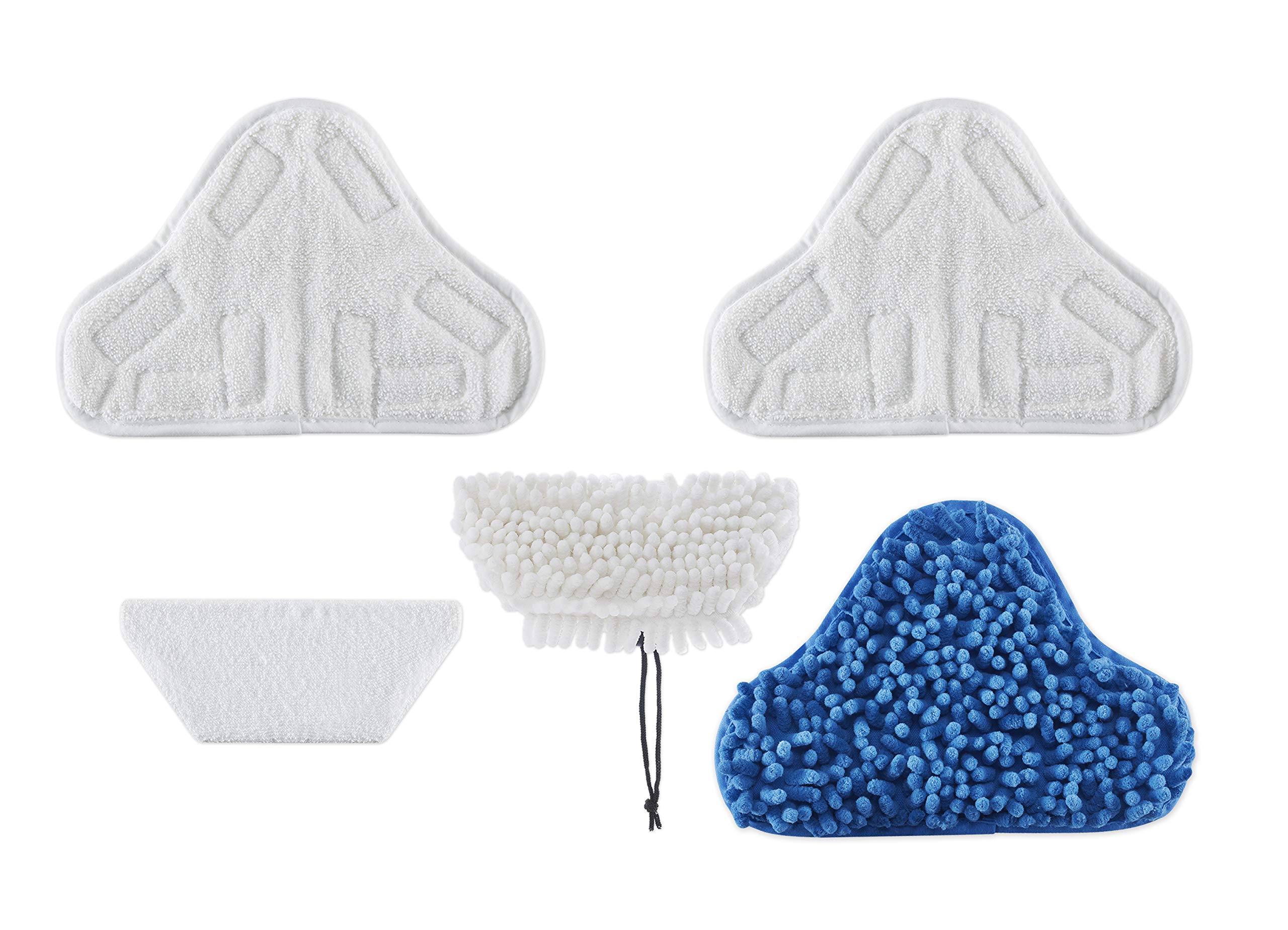 H2O MOP X5 Replacement Parts - 5 Piece Super Clean Kit for H2O MOP X5 Steam Mop | Includes Mop Pads, Cleaning Brushes & Accessories | Perfect for Deep Cleaning Floors, Tiles & Hardwood Surfaces