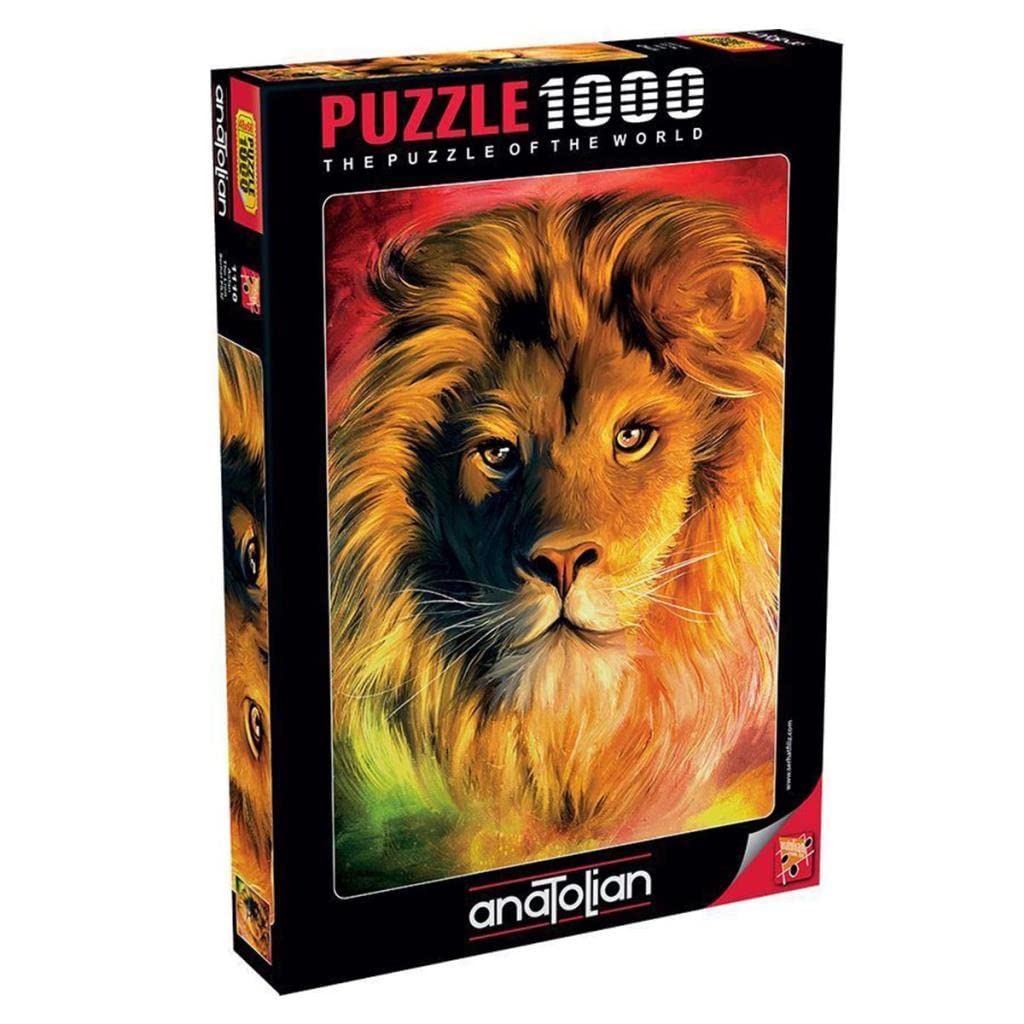 Anatolian Puzzle - The Lion, 1000 Piece Jigsaw Puzzle for Adults & Teens (#1110) | Challenging Art Puzzle for Family Game Night & Home Decor