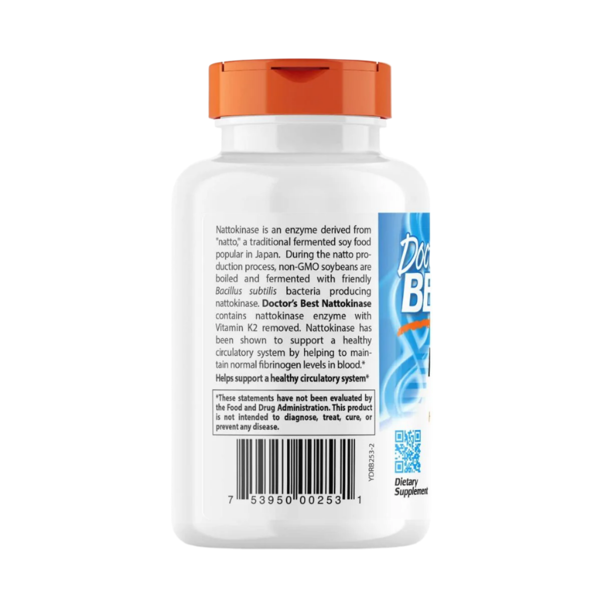 Doctor's Best Nattokinase 2000 FU Supplement - 270 Vegetarian Capsules for Heart Health & Circulation Support - Supports Healthy Blood Flow & Cardiovascular Function for Active Adults