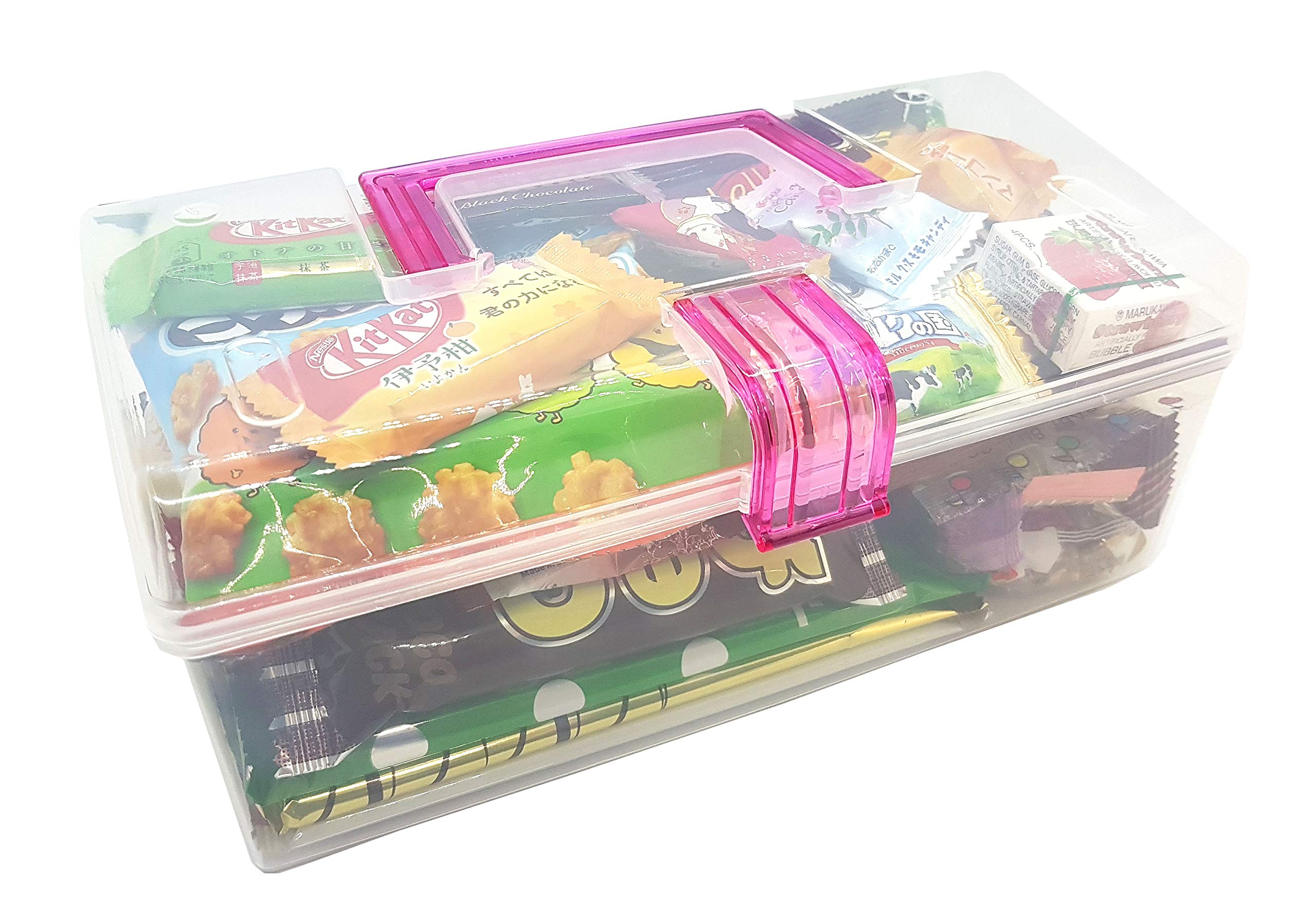 Japanese Dagashi Snacks Assorted Gift Box - 40-Piece Variety Pack in Reusable Tote Box | Perfect for Parties, Gifts & Anime Lovers