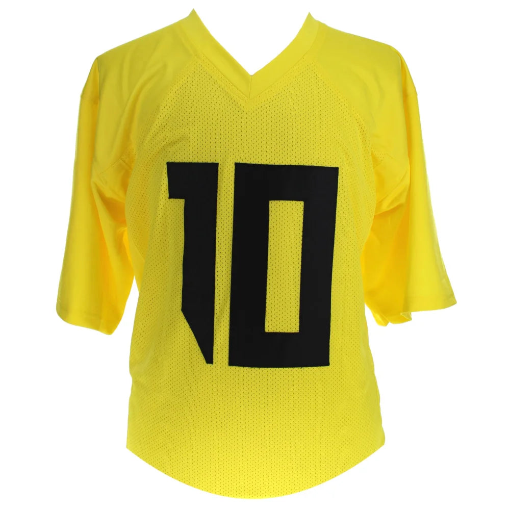 Bo Nix Autographed Oregon Ducks Yellow Alternate Jersey - BAS COA Certified - Signed Broncos Memorabilia - Perfect for Collectors, Fans, and Sports Enthusiasts
