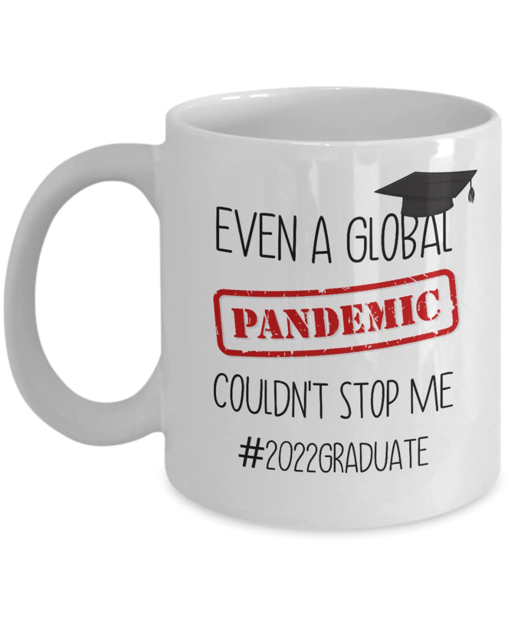 2022 Graduation Coffee Mug with Cap Design - Best Graduation Gift for Her or Him - Ceramic Cup for College, High School Diploma Celebration - Perfect for Coffee, Tea, Hot Drinks at Home or Office