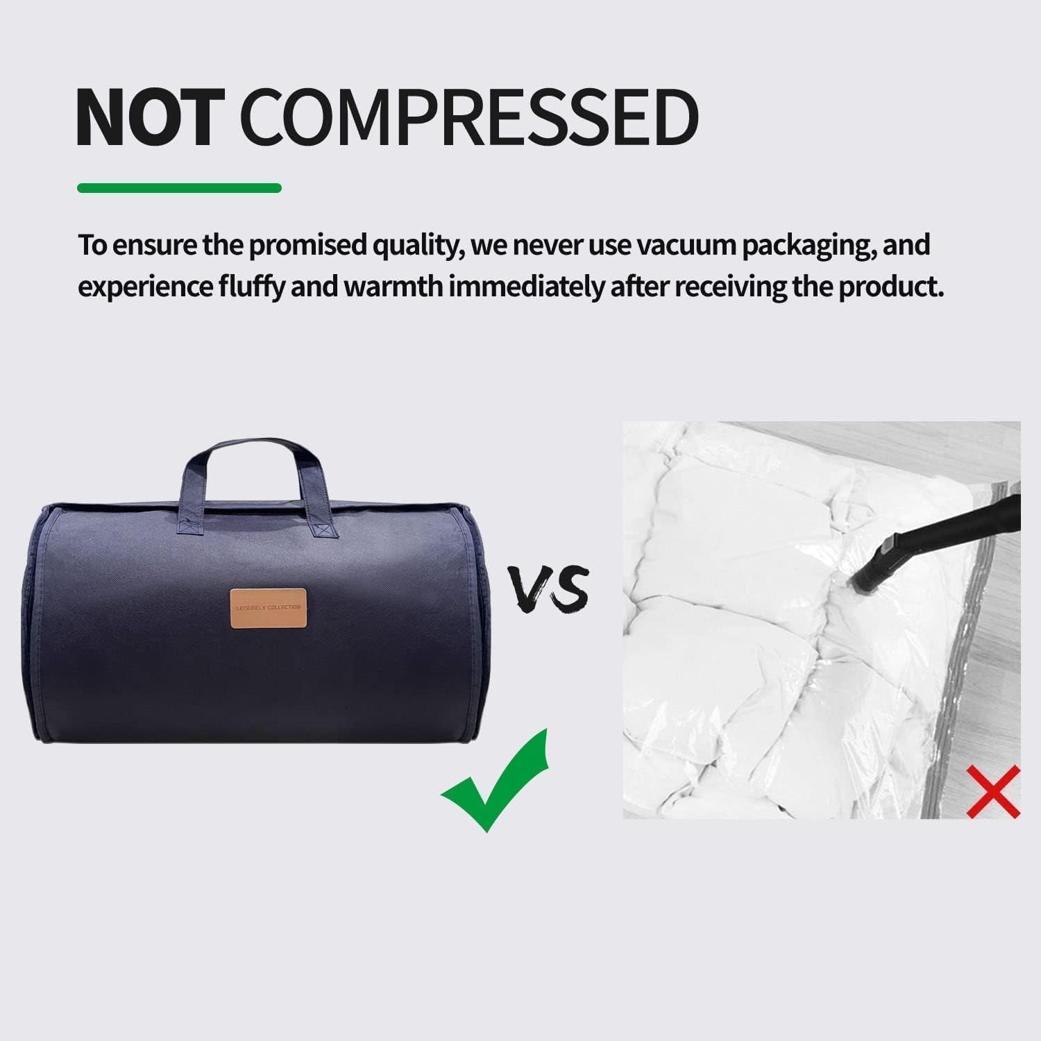 Premium 100% Cotton All-Season Reversible Comforter - Lightweight, Breathable & Fluffy Bed Quilt for Full/Queen Size (Navy Blue) | Perfect for Year-Round Comfort in Bedrooms, Guest Rooms & Dormitories