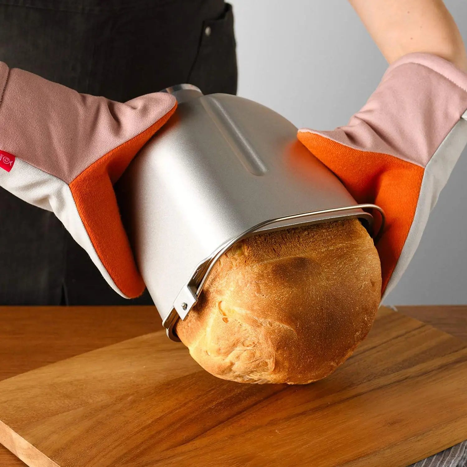Heat Resistant Cotton Oven Mitts - Kitchen Baking Gloves for Cooking, Grilling & Baking - Perfect for Oven, BBQ, and Hot Pans