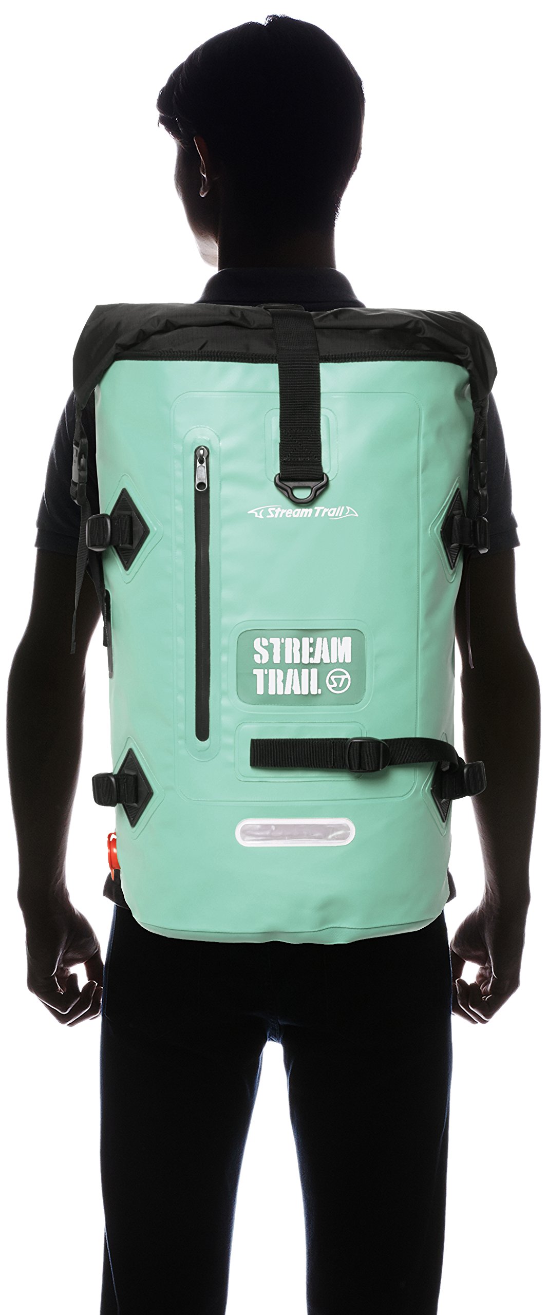 Streamtrail Waterproof Hiking Backpack - Lightweight & Durable Daypack for Outdoor Adventures, Travel & Commuting - Emerald Green