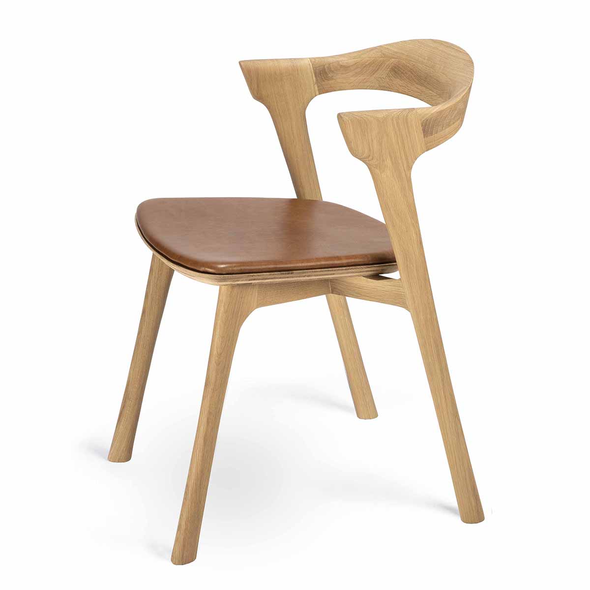 Modern Bok Dining Chair - Solid Wood Kitchen Chairs with Cushion - Comfortable & Stylish for Dining Room, Kitchen, or Breakfast Nook