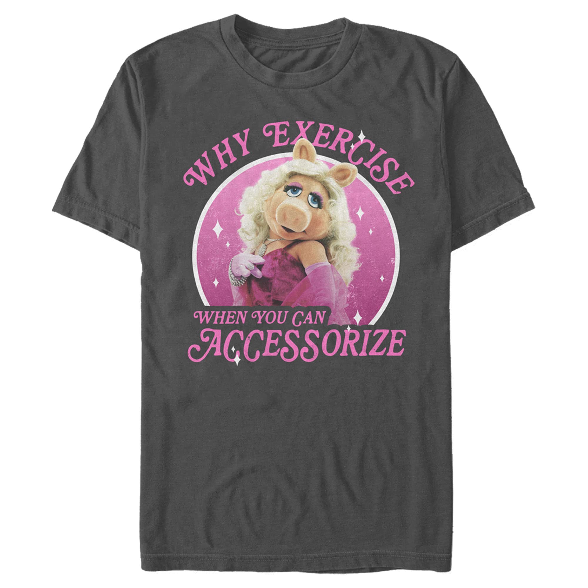 Fifth Sun Men's The Muppets 'Why Exercise?' Funny Graphic T-Shirt - Casual Cotton Tee for Fans, Gifts & Everyday Wear