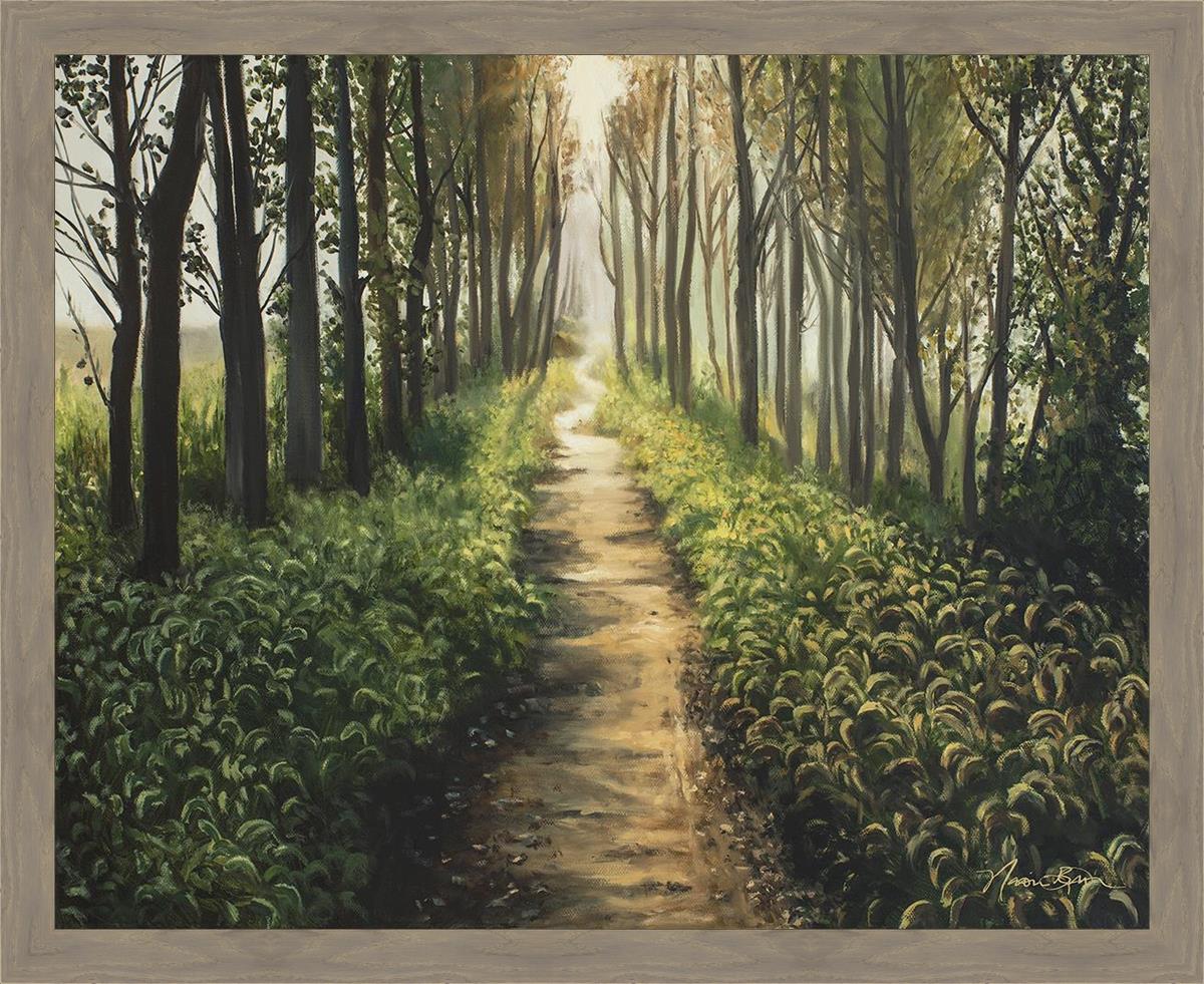 Forest Walkway Large Wall Art - Stunning Nature Canvas Print for Home & Office Decor - Perfect for Living Room, Bedroom, or Office Wall Decoration