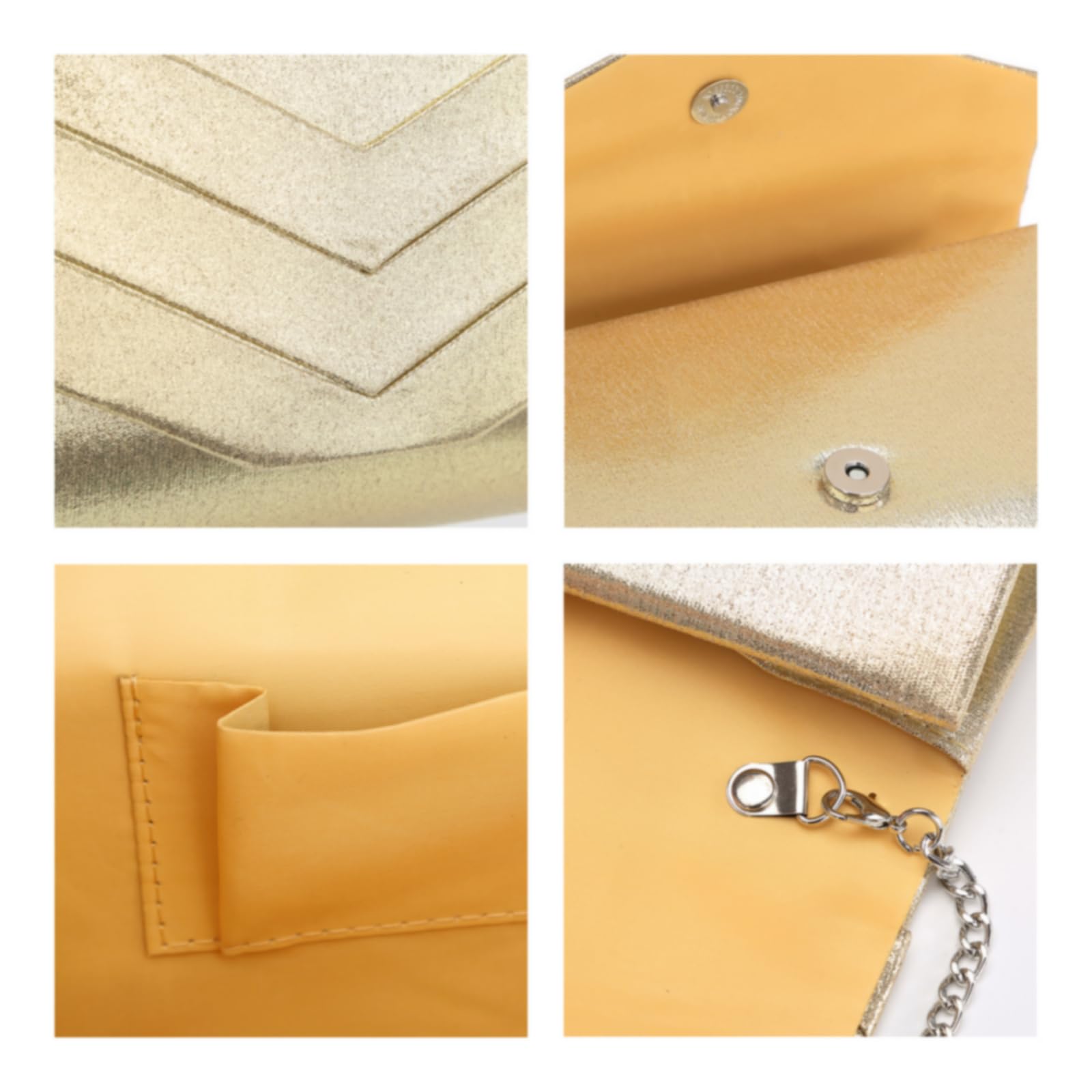 Elegant Dasein Women's Evening Clutch Bag for Formal Parties, Weddings, Prom & Cocktail Events - Perfect Wedding Guest Purse & Special Occasion Handbag