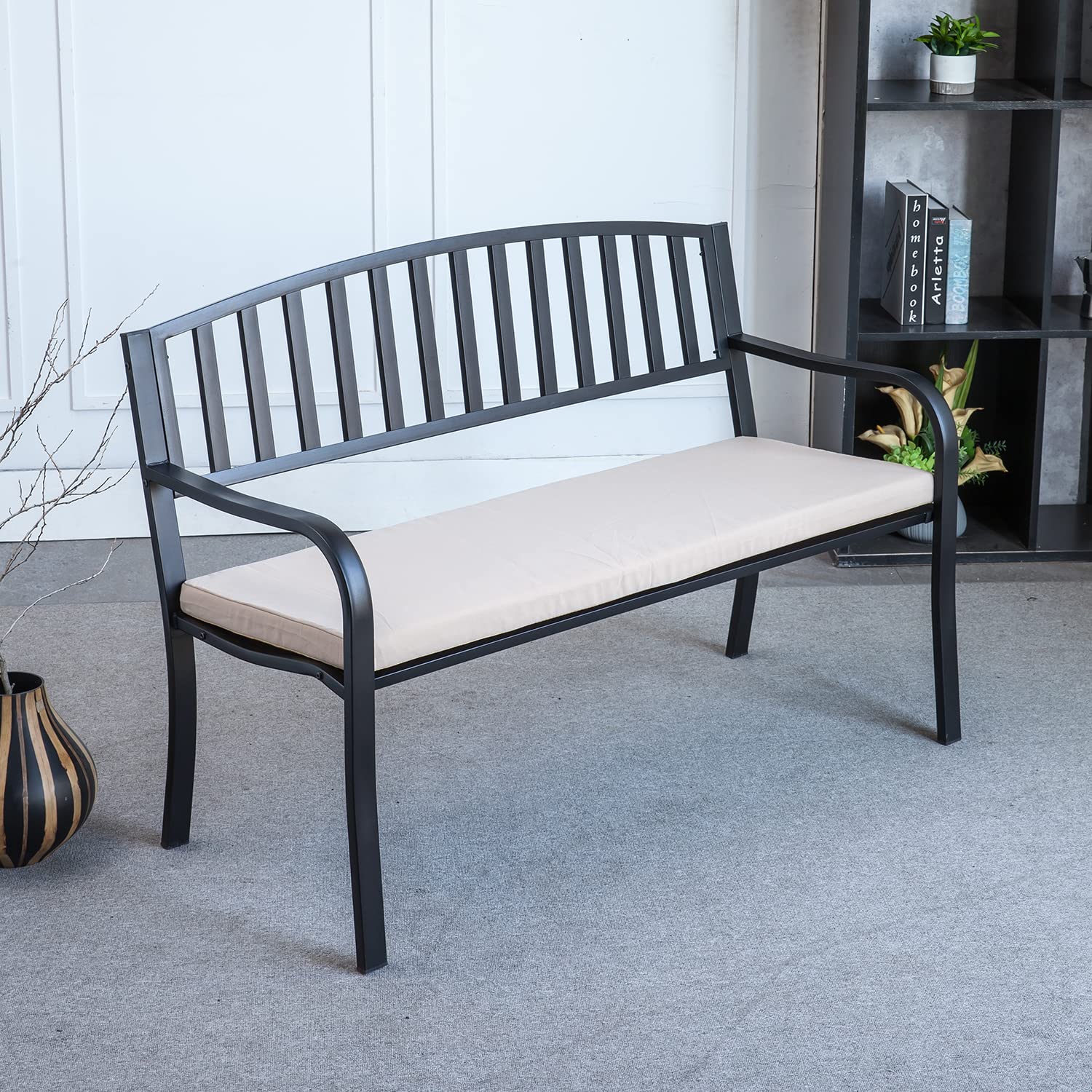 **SAMTY Waterproof Outdoor Bench Cushions – Patio Furniture Cushion for Porch Swing, Garden Love Seat & Settee – Washable & Durable Cover – Perfect for Backyard, Deck & Poolside Relaxation**