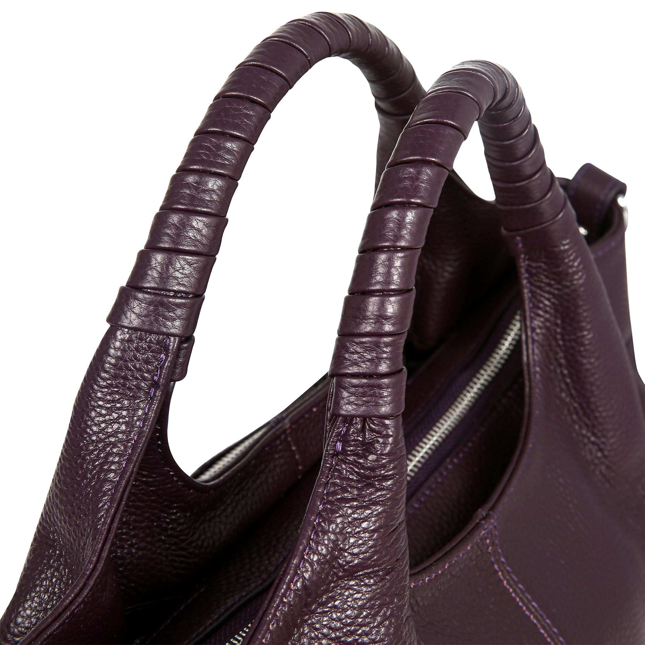 Iswee Genuine Leather Shoulder Bag for Women - Designer Crossbody Satchel Purse, Hobo & Medium Tote Handbag - Perfect for Work, Travel & Everyday Use