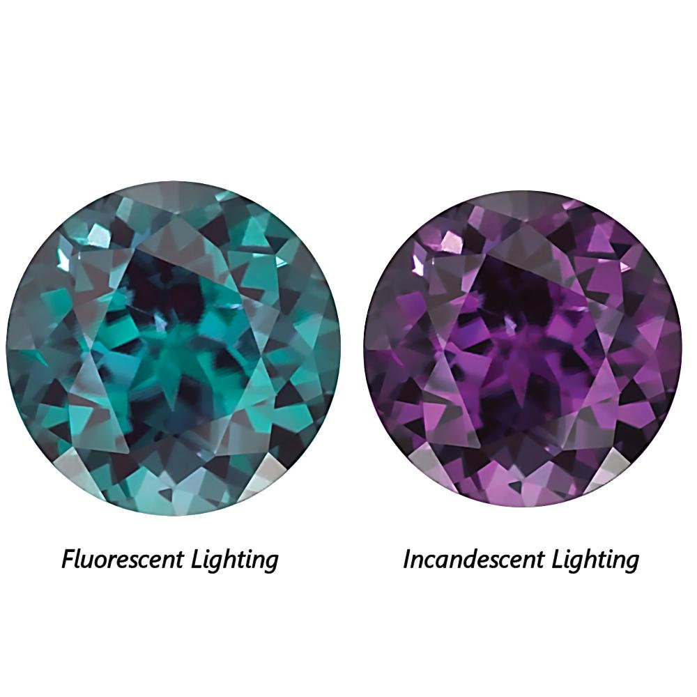 14K White Gold Iris Oval Alexandrite Engagement Ring - Perfect for Proposals, Anniversaries & Special Occasions