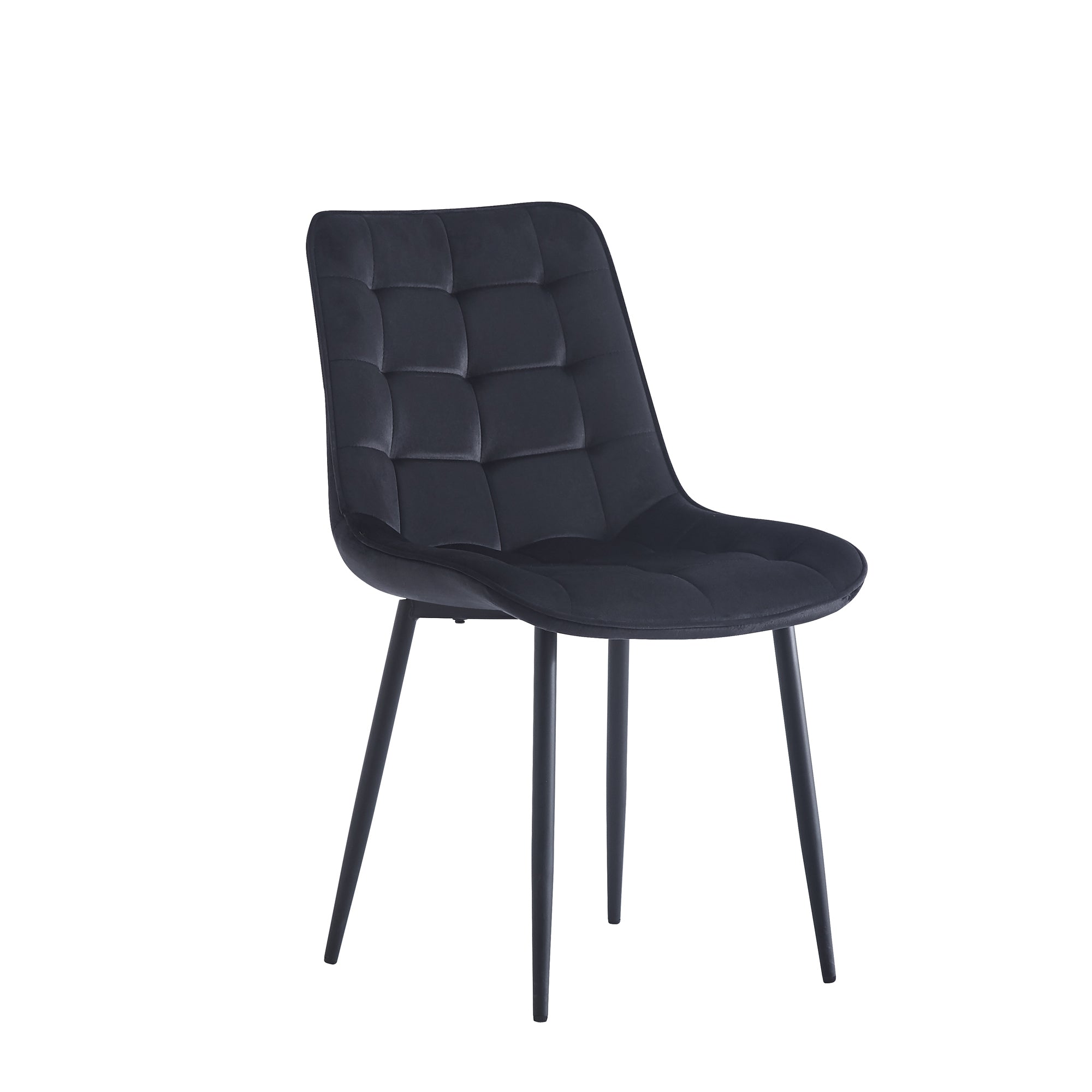 Modern Black Dining Chairs Set of 2 - Contemporary Style with Easy Assembly for Restaurants, Cafes, Offices & Living Rooms - Perfect for Home Dining & Commercial Spaces