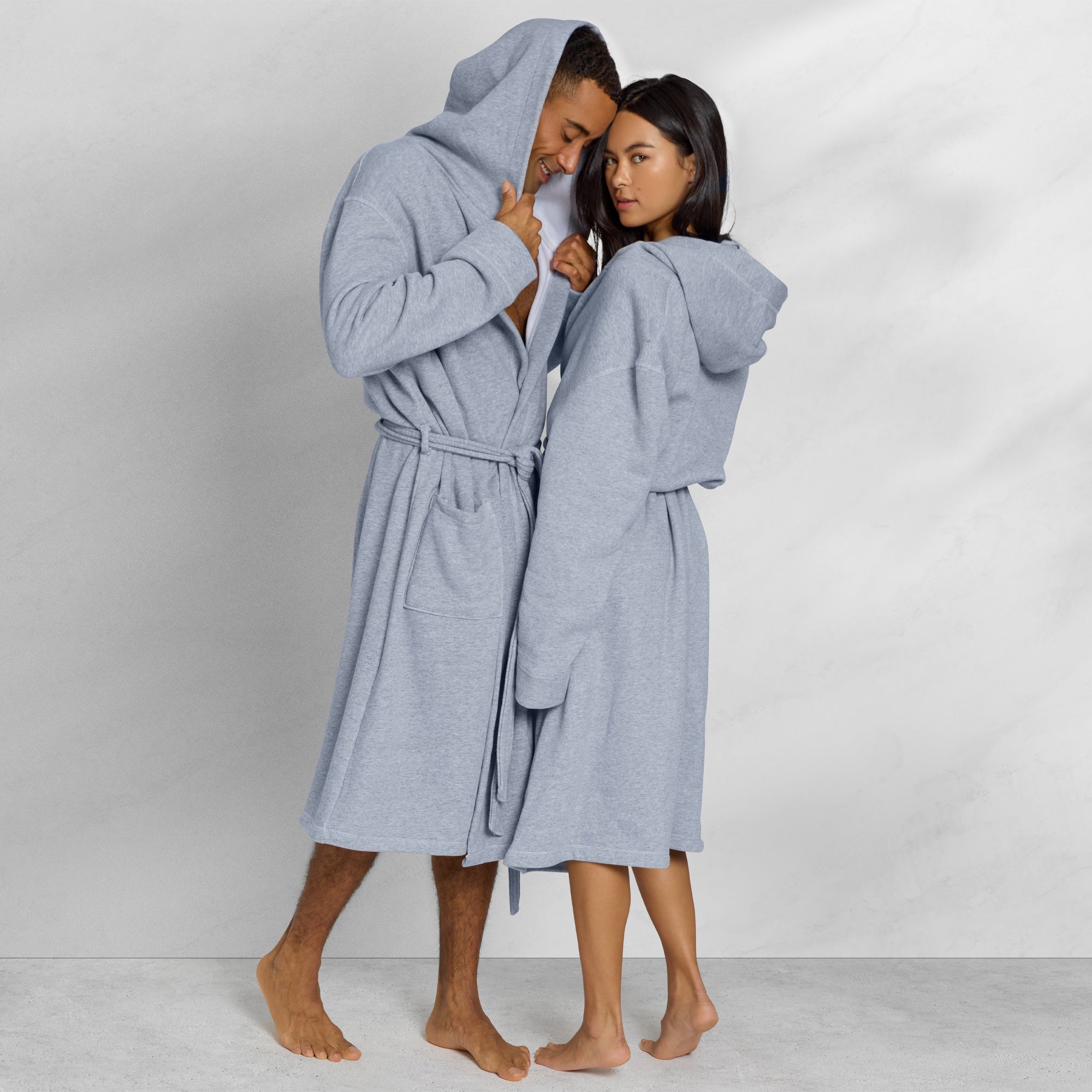 Kassatex Jersey Knit Hooded Robe - Soft & Comfortable Women's Bathrobe for Spa, Lounge & Home Relaxation