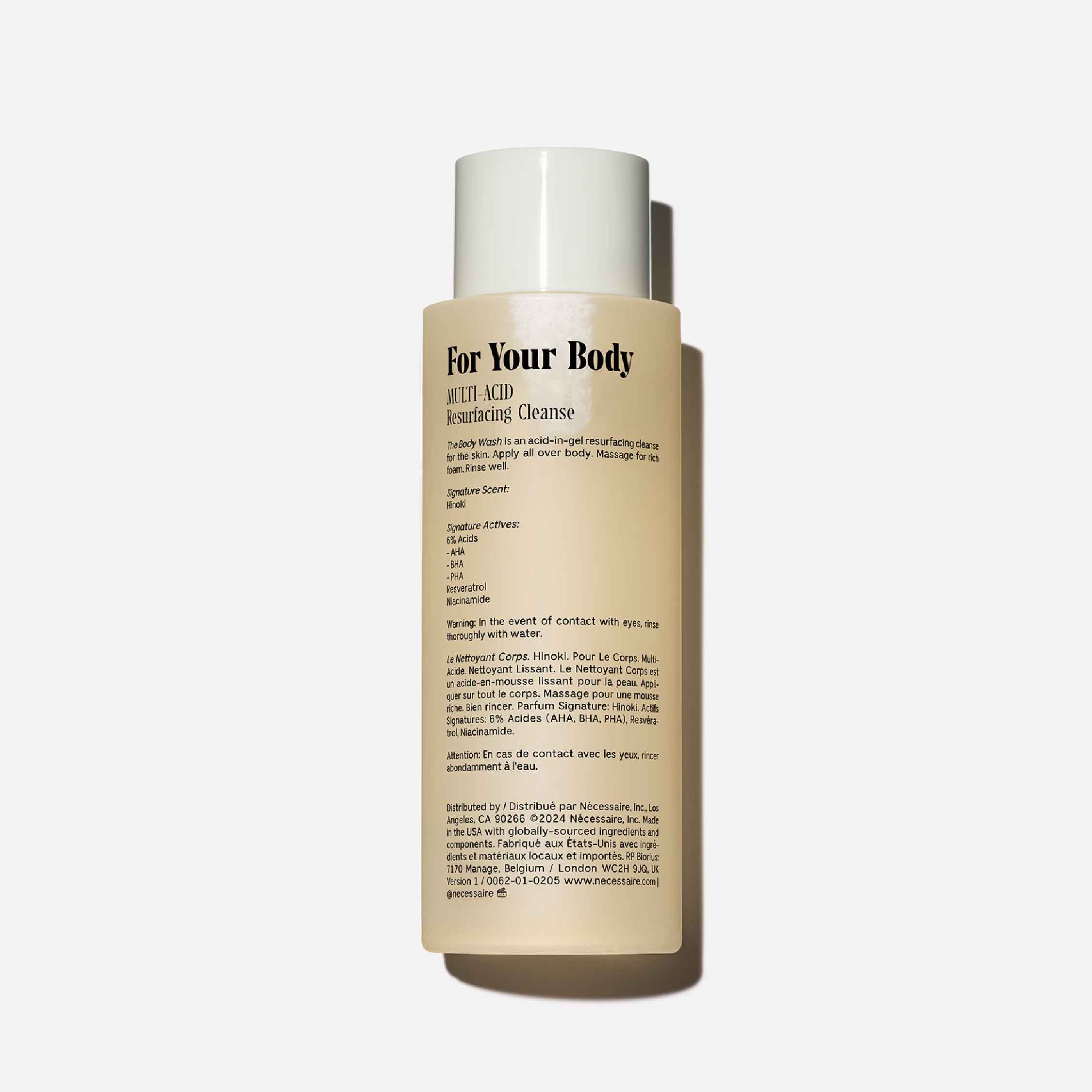 Hinoki Scented Body Wash for Men & Women - Natural Japanese Cypress Aroma for Relaxing Bath & Shower - Moisturizing & Refreshing Skin Care