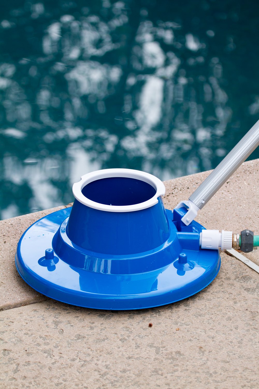 XtremepowerUS Premium Automatic Suction Vacuum Wall Climbing Pool Cleaner for In-Ground Pools with Hose Set | Poolmaster 28300 Big Sucker Manual Swimming Pool Leaf Vacuum Head (Blue) - Ideal for Removing Debris, Leaves, and Dirt from In-Ground and Above-Ground Pools