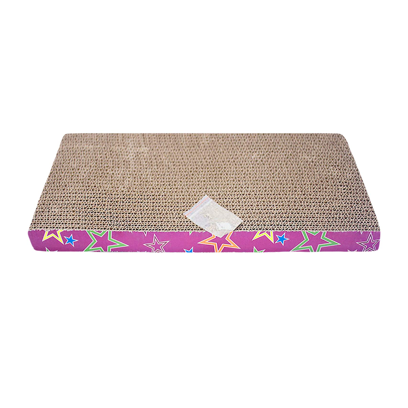 Durable Reversible Cat Scratcher Pad with Catnip - Natural Cardboard Scratching Post for Cats - Perfect for Indoor Play, Nail Trimming & Furniture Protection