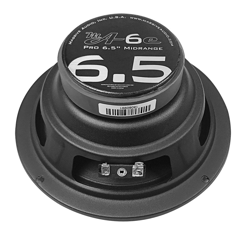 MA6E 6.5 Inch 50W RMS 8 Ohm Mid Range Speaker - High Performance Car Audio, Home Theater & Studio Sound System