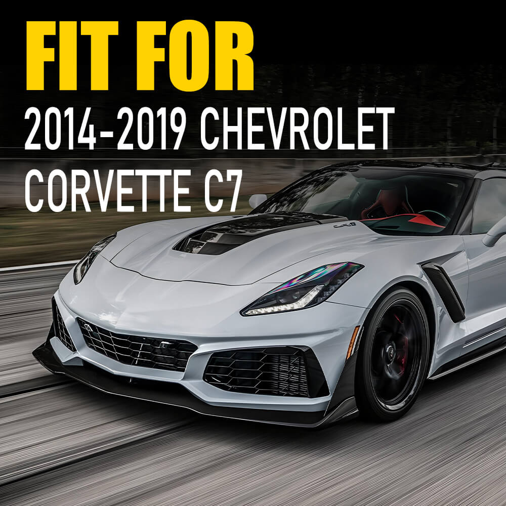 2014-2019 Chevrolet Corvette C7 Smoked Lens Red LED Rear Bumper Reflector Lights - Upgrade Your Corvette's Style & Safety for Night Driving
