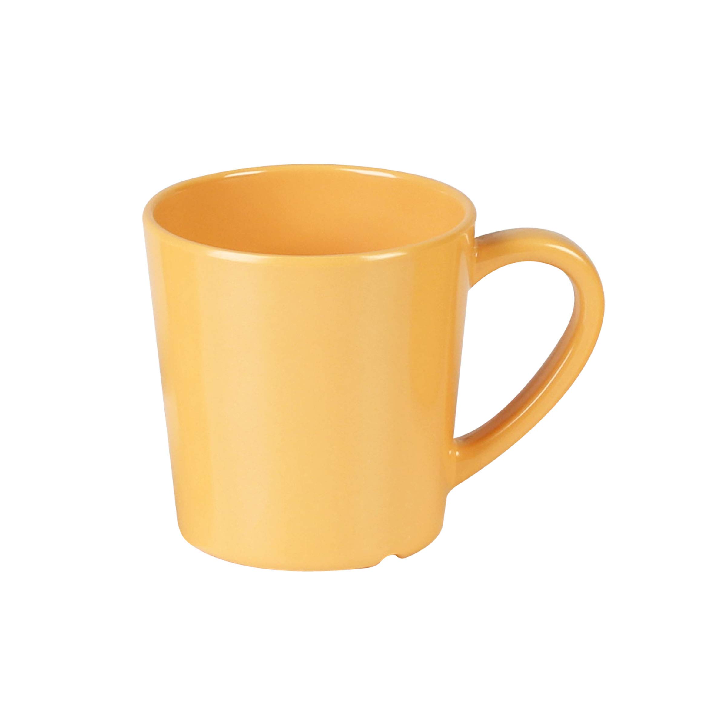 Premium Yellow Melamine Coffee Mug Set - 7 oz (3.125 Inch) - Durable BPA-Free Dishwasher Safe Cups - Pack of 12 - Perfect for Restaurants, Picnics, Camping & Outdoor Dining