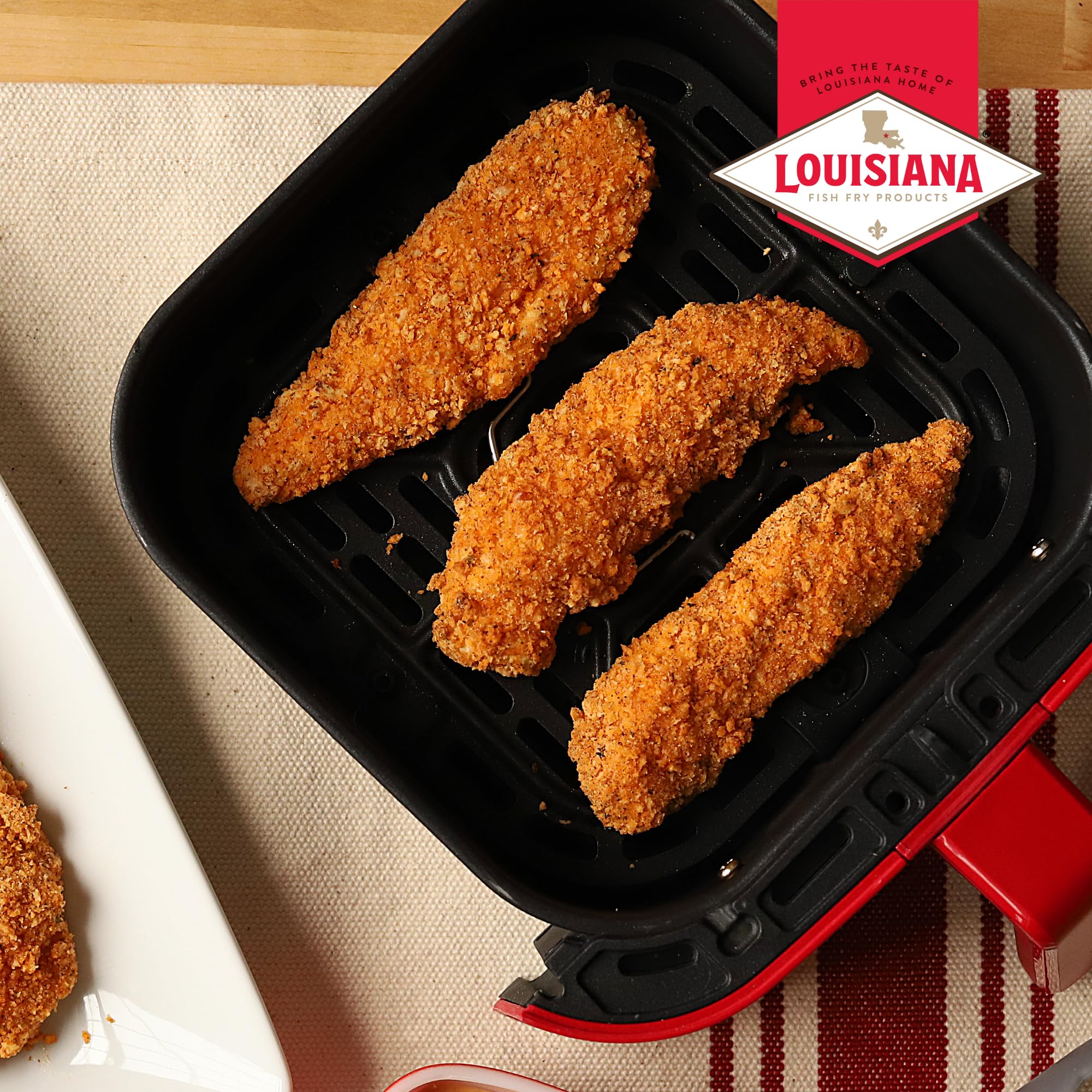 Louisiana Fish Fry Air Fryer Chicken Coating Mix - 5 oz (Pack of 6) - Crispy & Flavorful Breadcrumb Coating for Chicken - Perfect for Air Fryer, Oven or Deep Frying - Makes 2 lbs Chicken per Box - Great for Family Dinners, Parties & Quick Meals
