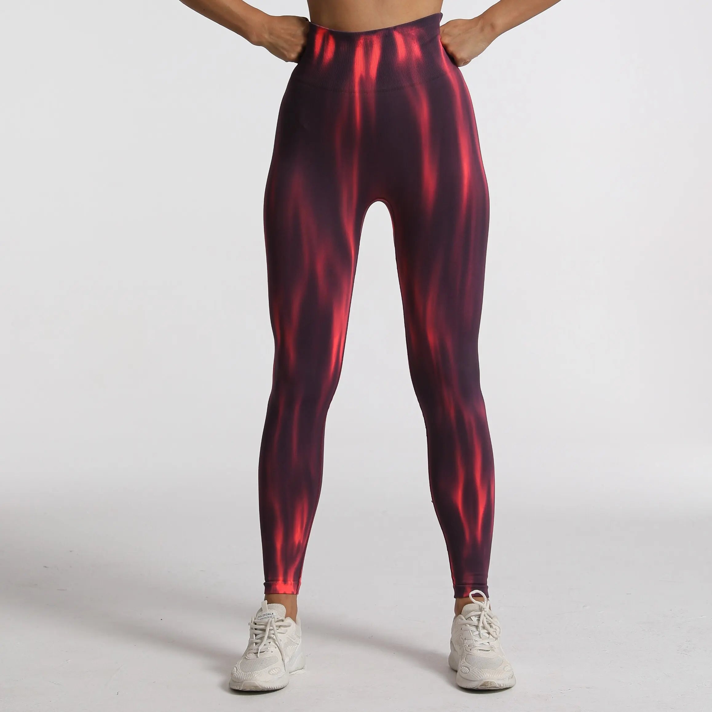 Tie Dye Seamless High Waist Yoga Leggings for Women - Booty Lifting Workout Pants with Scrunch Butt Design - Stretchy Gym Tights for Running, Fitness & Lounge Wear