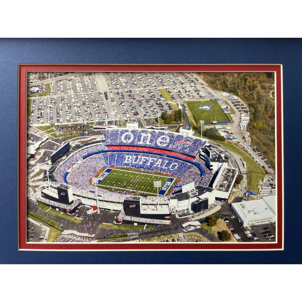 Buffalo Bills Fan License Plate Framed Collage - Josh Allen & Jim Kelly Memorabilia for Man Cave, Sports Bar, or Game Room Decor