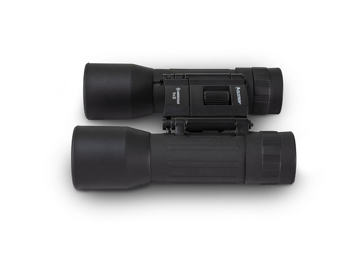 LandScout 16x32mm Roof Binoculars - Compact & Lightweight Clamshell Design for Bird Watching, Hiking, and Outdoor Adventures