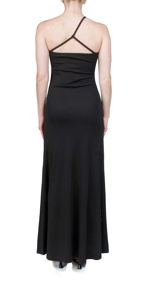 Concave Stone Black Cami Dress - Women's Elegant Sleeveless V-Neck Slip Dress for Casual Wear, Date Night & Summer Outfits