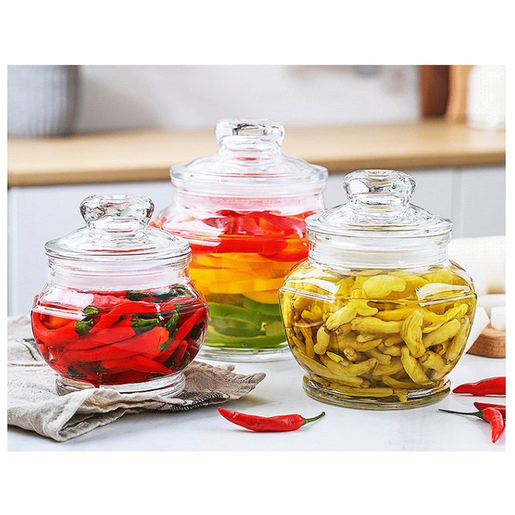 Glass Food Storage Jars with Airtight Lids - 2-Piece Polygonal Kitchen Canister Set (1300ml x2) | Pantry Organization, Spice Storage, Bathroom Essentials | Perfect for Flour, Sugar, Coffee & Toiletries