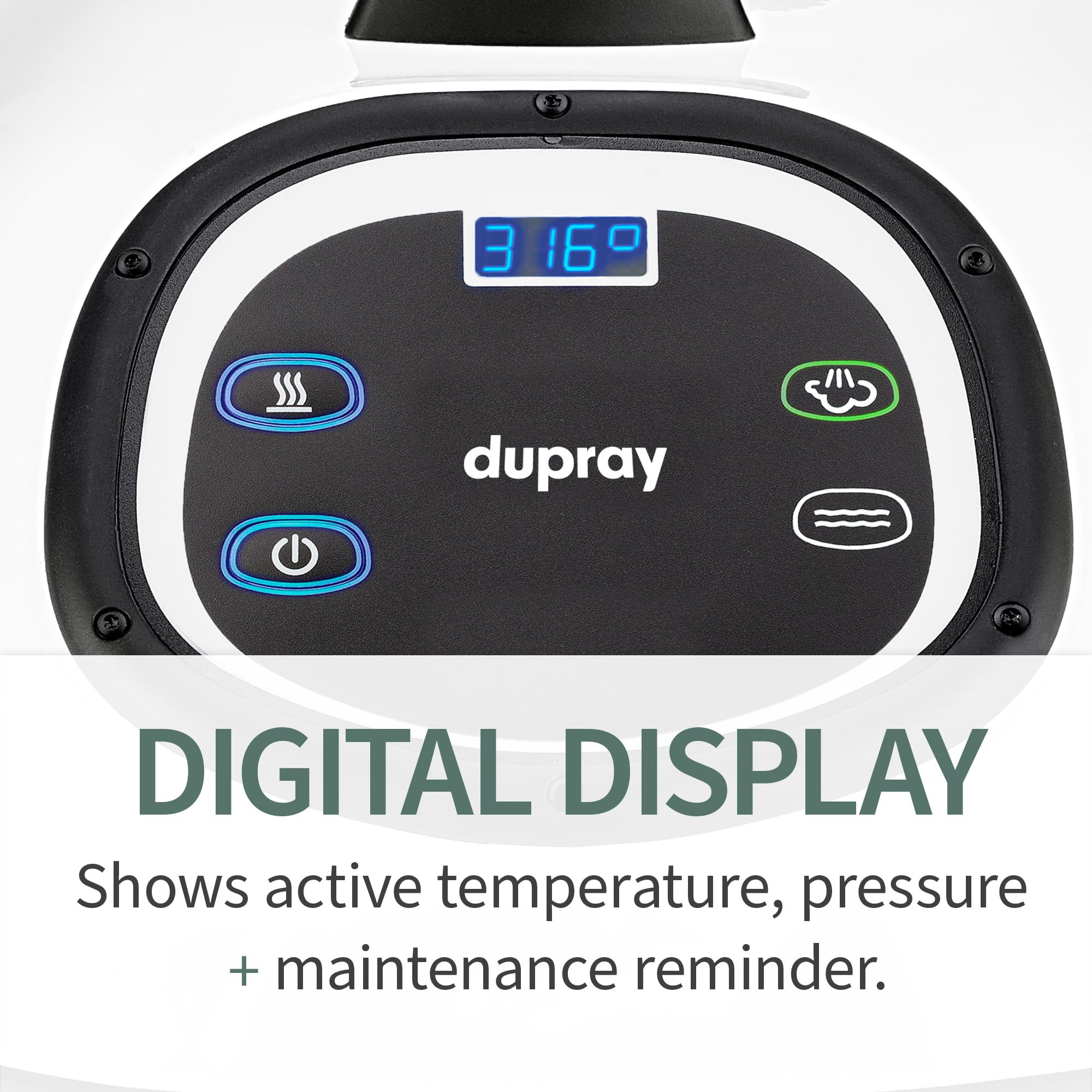 Dupray Tosca Commercial Steam Cleaner - Made in Italy, Powerful & Reliable for Home & Professional Cleaning - Perfect for Floors, Carpets, Upholstery & Sanitizing Surfaces
