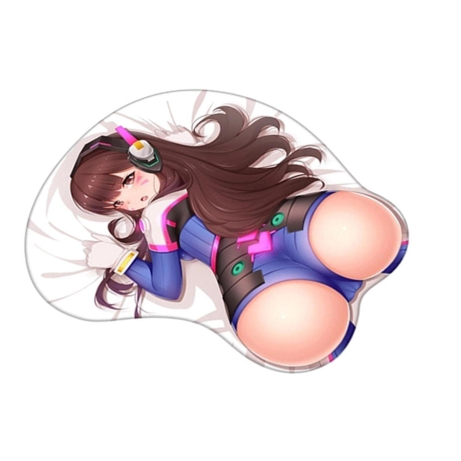 Overwatch D.Va 3D Gaming Mouse Pad - Non-Slip Milk Silk Cloth with Wrist Support | Soft Gel Cushion for PC & Laptop | Perfect for Gamers & Office Work
