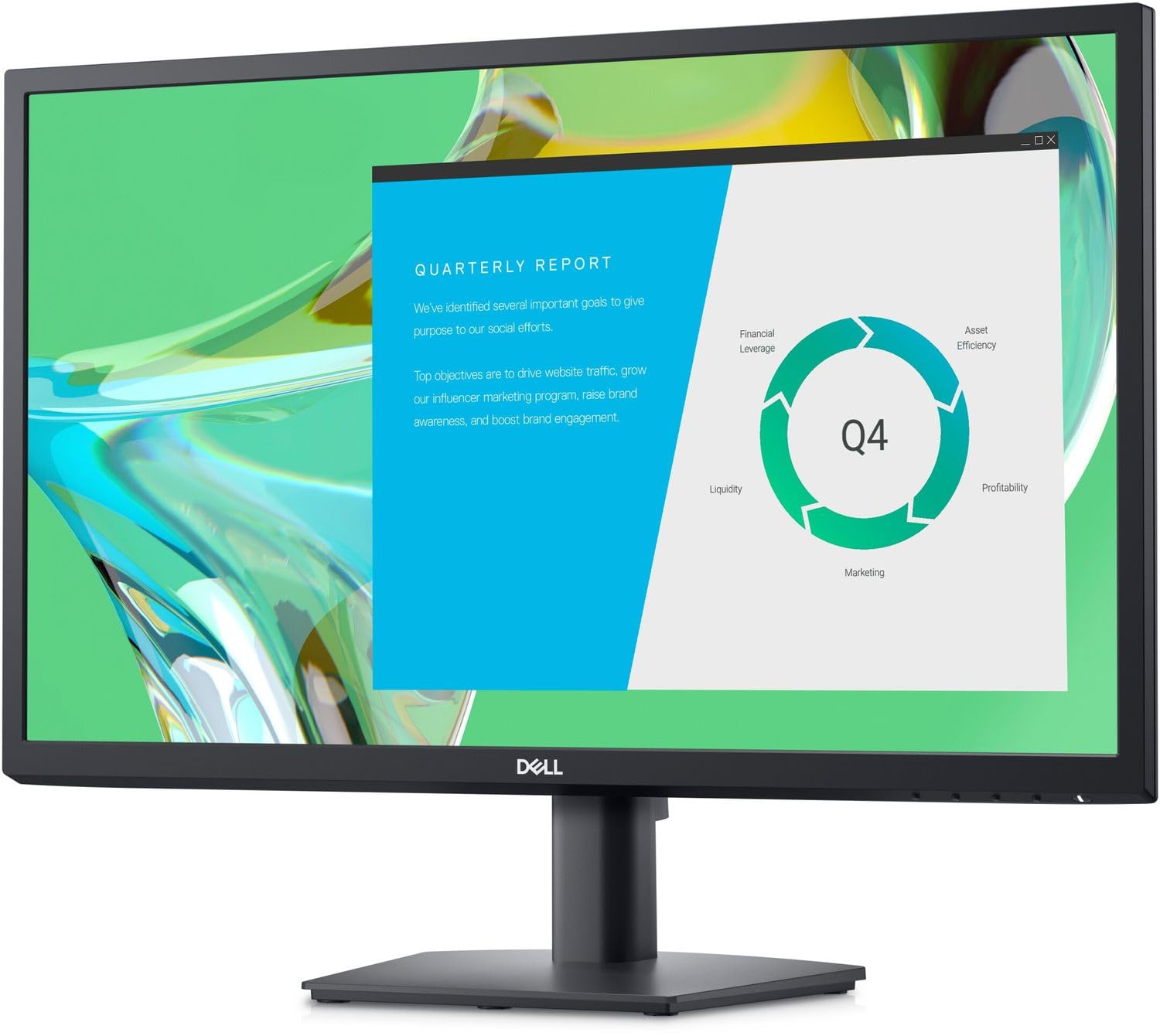 Dell E2422HN 24 Inch Full HD (1920x1080) IPS Monitor - 60Hz, 5ms Response Time, HDMI & VGA Ports, 3-Year Warranty - Perfect for Home Office, Gaming, and Business Use