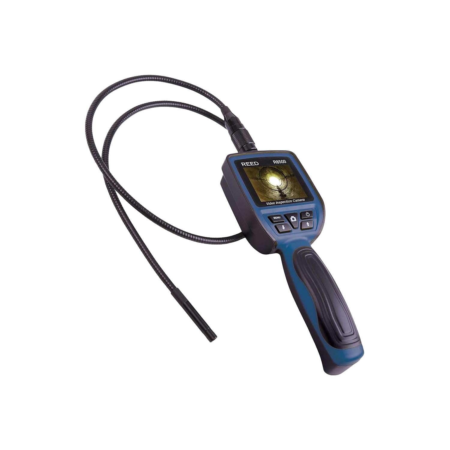 REED Instruments R8500 9mm Video Inspection Camera with Recording - HD Borescope for Plumbing, HVAC, Automotive & Industrial Use