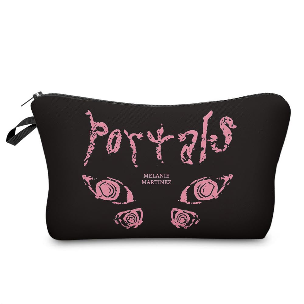 Melanie Makeup Bag Cosmetic Pouch - Waterproof Travel Storage Organizer for Women & Girls - Fashion Album Inspired Music Lover Gift - Perfect for Travel, Gym, and Daily Cosmetics Storage