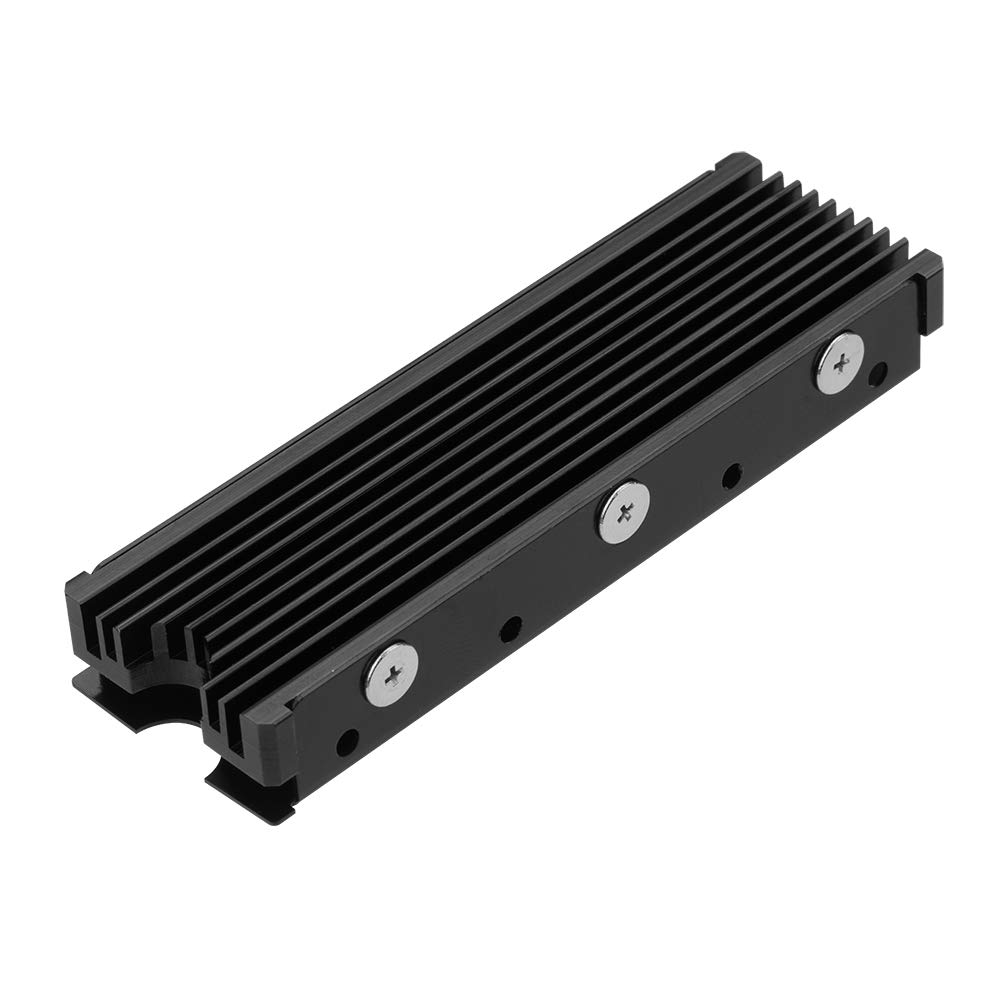 MHQJRH M.2 2280 SSD Heatsink - Double-Sided Aluminum Cooling with Thermal Silicone Pad for PC, PS5, Laptop - Compatible with M.2 PCIe NVMe & SATA SSDs - Perfect for Gaming, Video Editing & High-Performance Computing