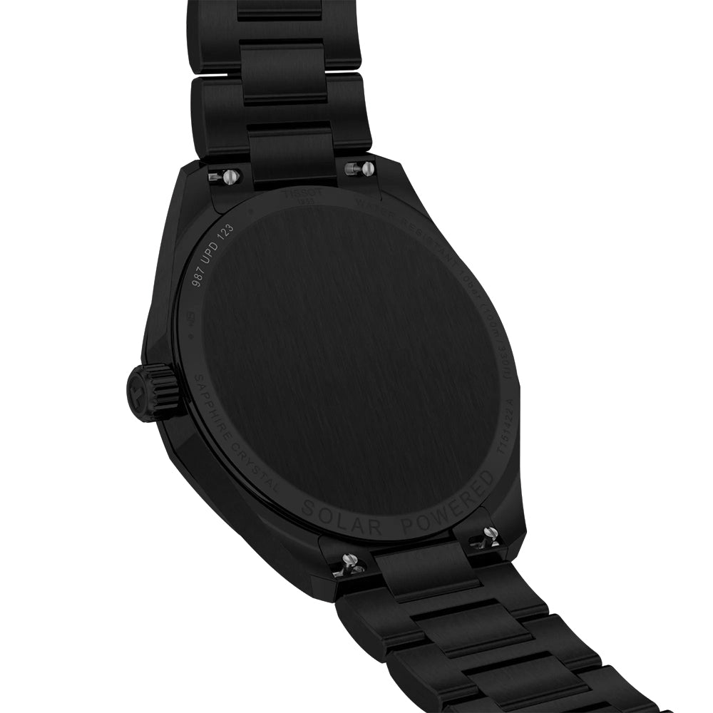PRC 100 Solar Quartz 39mm Black Stainless Steel Bracelet Watch for Men - Perfect for Outdoor Activities, Business & Casual Wear