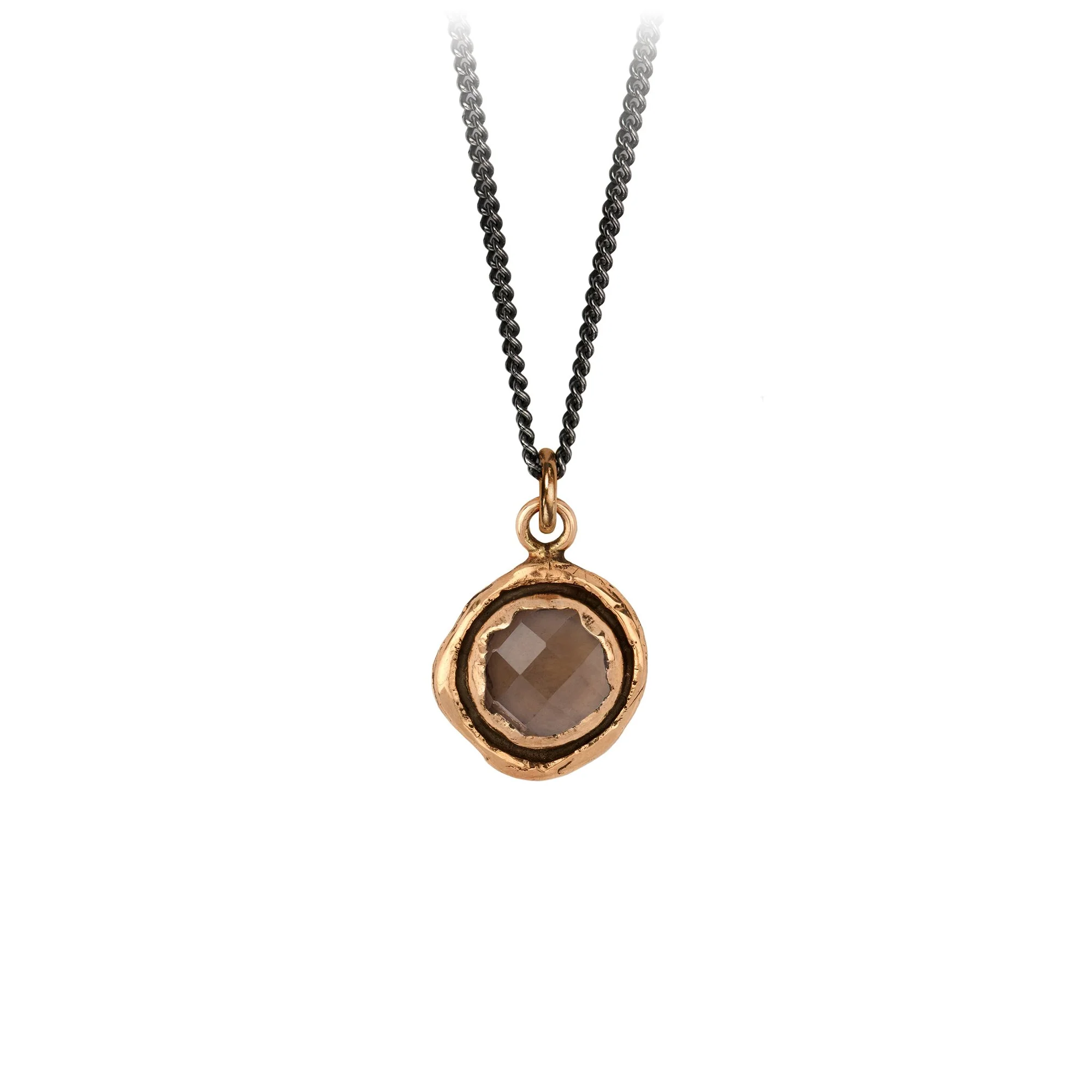 Faceted Stone Talisman Necklace - Natural Gemstone Pendant for Protection & Good Luck - Perfect for Spiritual Healing, Meditation & Energy Balancing