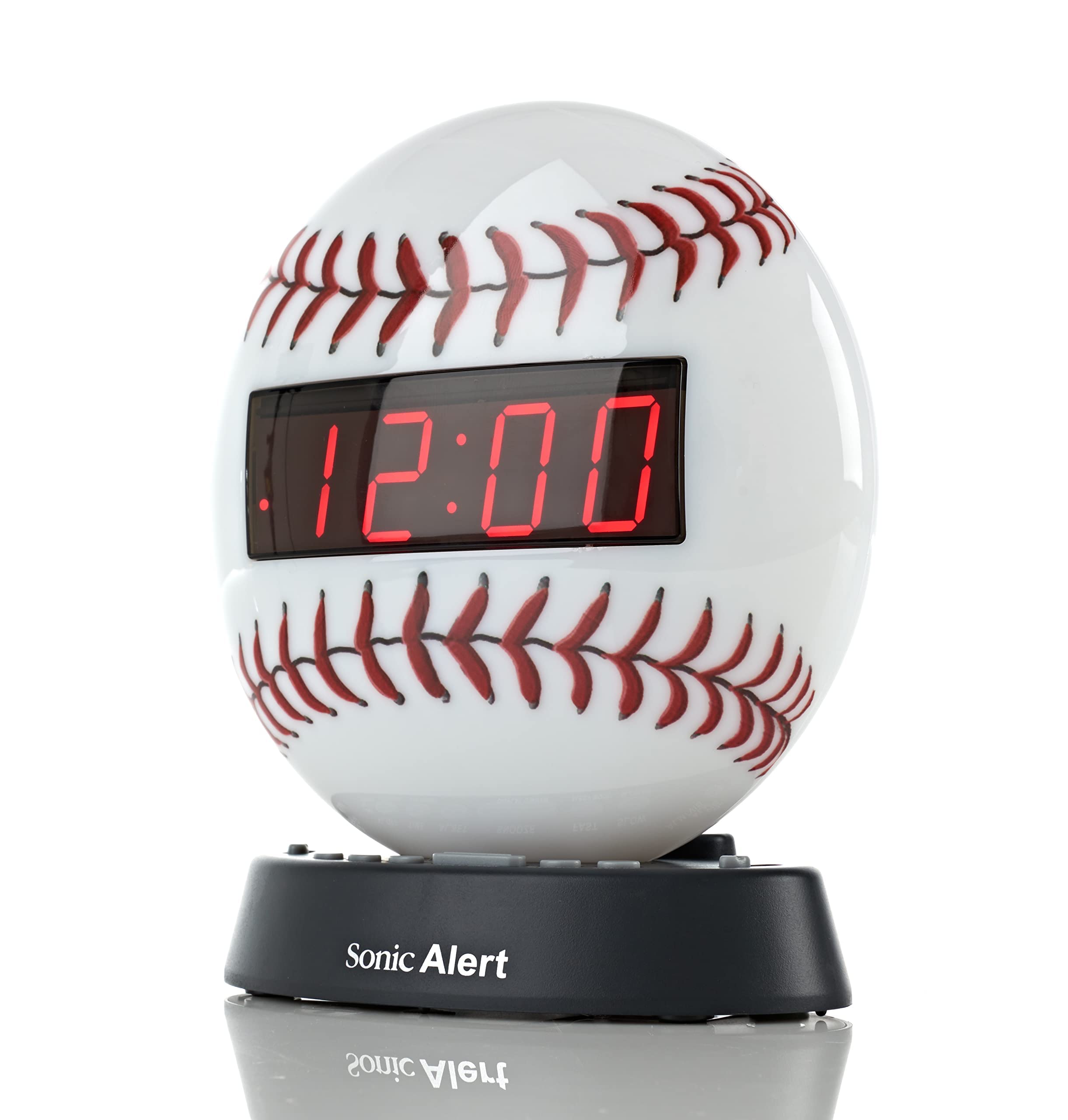 **Sonic Alert Loud Alarm Clock with Nightlight for Heavy Sleepers - Compact Digital Alarm Clock for Bedroom, Kids & Adults - Battery Backup, Dimmer & AUX Input - Perfect for Deep Sleepers, Travel & Home Use**