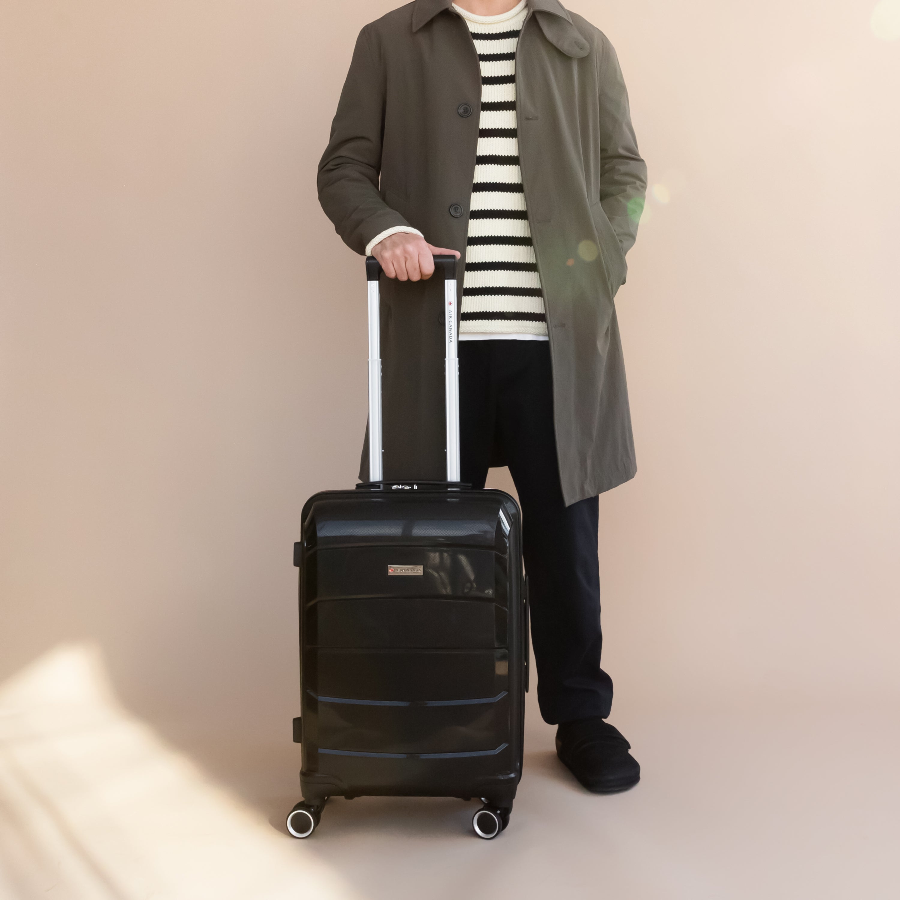 Air Canada Optimum Hardside Carry On Luggage - Lightweight Durable Spinner Suitcase for Business Travel & Weekend Getaways | TSA Approved Cabin Bag