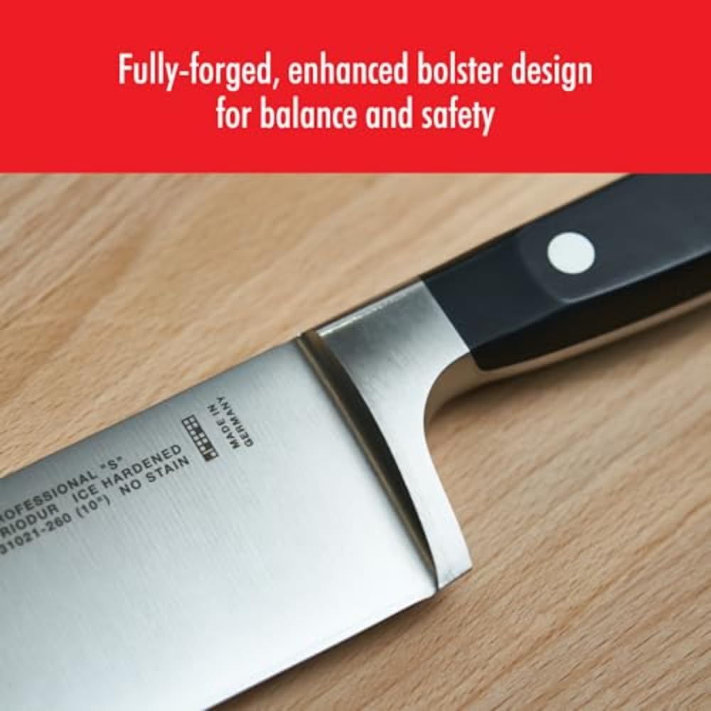 ZWILLING Professional S 8-inch German Bread Knife - Razor-Sharp Stainless Steel Blade, Dishwasher Safe - Perfect for Slicing Bread, Baguettes, and Pastries - Made in Germany for Premium Kitchen Performance