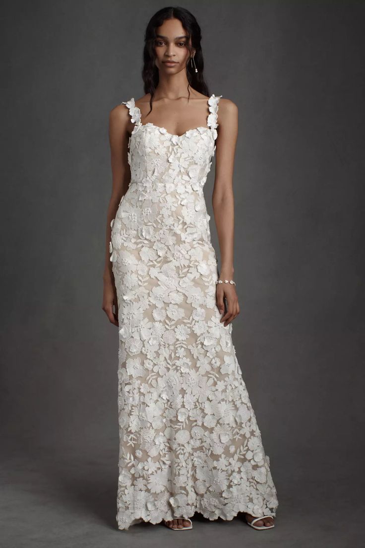 BHLDN Brigitta Gown - Elegant Wedding Dress for Brides | Perfect for Beach, Garden & Formal Weddings