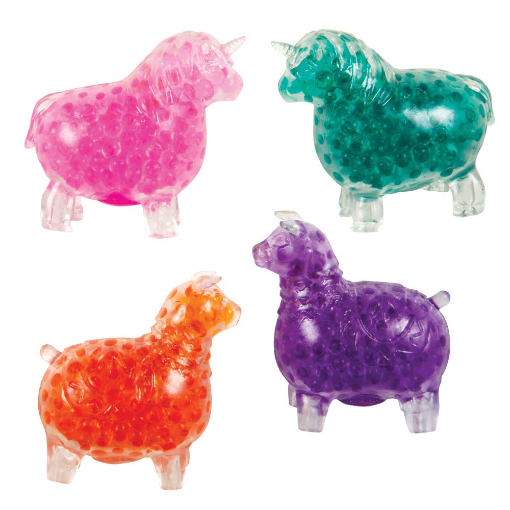 Raymond Geddes 24-Pack Unicorn & Llama Squishy Stress Relief Toys for Kids - Fun Sensory Fidget Toys for Classroom, Party Favors & Anxiety Relief
