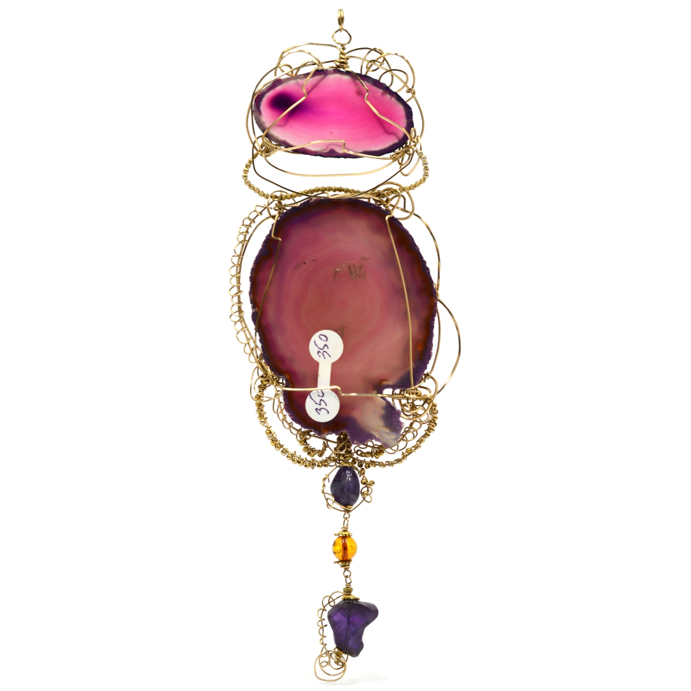 Stunning Handcrafted Amethyst Statement Necklace - 10 Unique Pendant Designs - Luxury Jewelry Gift for Women - Perfect for Weddings, Parties & Special Occasions