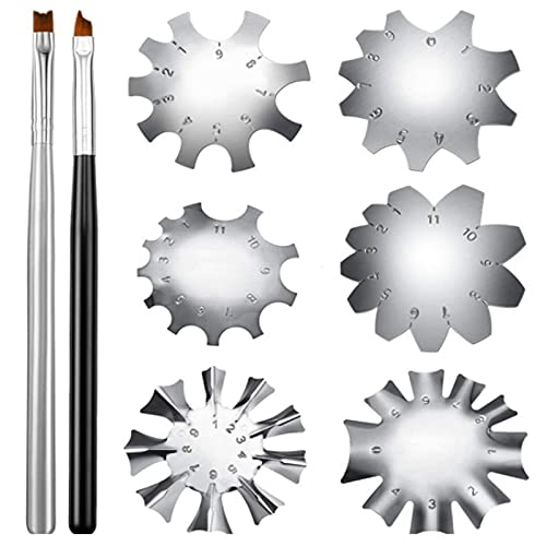 Premium Stainless Steel French Nail Art Tool Kit - DIY Nail Molds & Professional Nail Tools for Salon & Home Manicure (Size C, One Size) - Perfect for Nail Art Design, Gel Polish Application & At-Home Nail Care