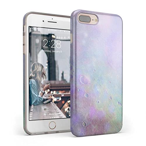 Casely iPhone 6/7/8 Plus Case - Pastel Marble Moon Design | Slim Protective Cover for iPhone 6 Plus/7 Plus/8 Plus | Perfect for Everyday Use, Work & Travel