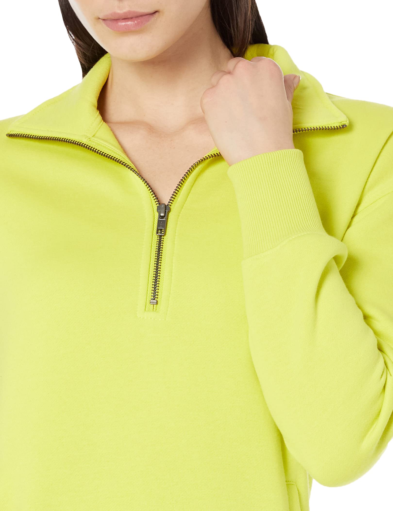 Amazon Aware Women's Relaxed-Fit Half Zip Tunic Sweatshirt - Plus Size Casual Pullover for Yoga, Lounge & Everyday Wear