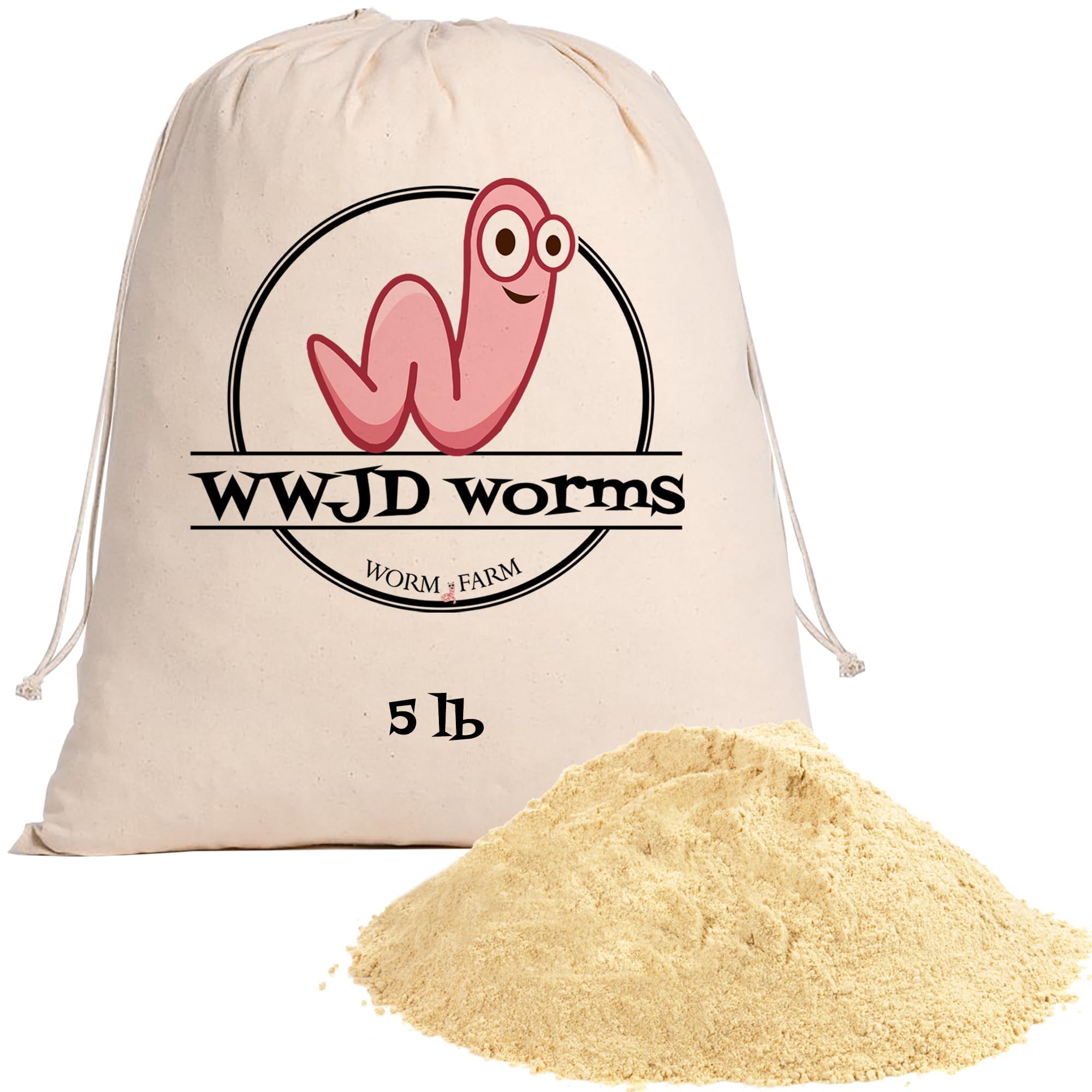 Premium Worm Food for Composting - Organic Mineral-Rich Nutrient Blend for Red Wigglers & Nightcrawlers - 5lb Earthworm Chow to Boost Compost Efficiency & Worm Health - Ideal for Home Gardens, Vermicomposting & Organic Farming