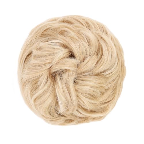Curly&22/613# (Pale Golden Blonde Mixed Bleach Blonde)